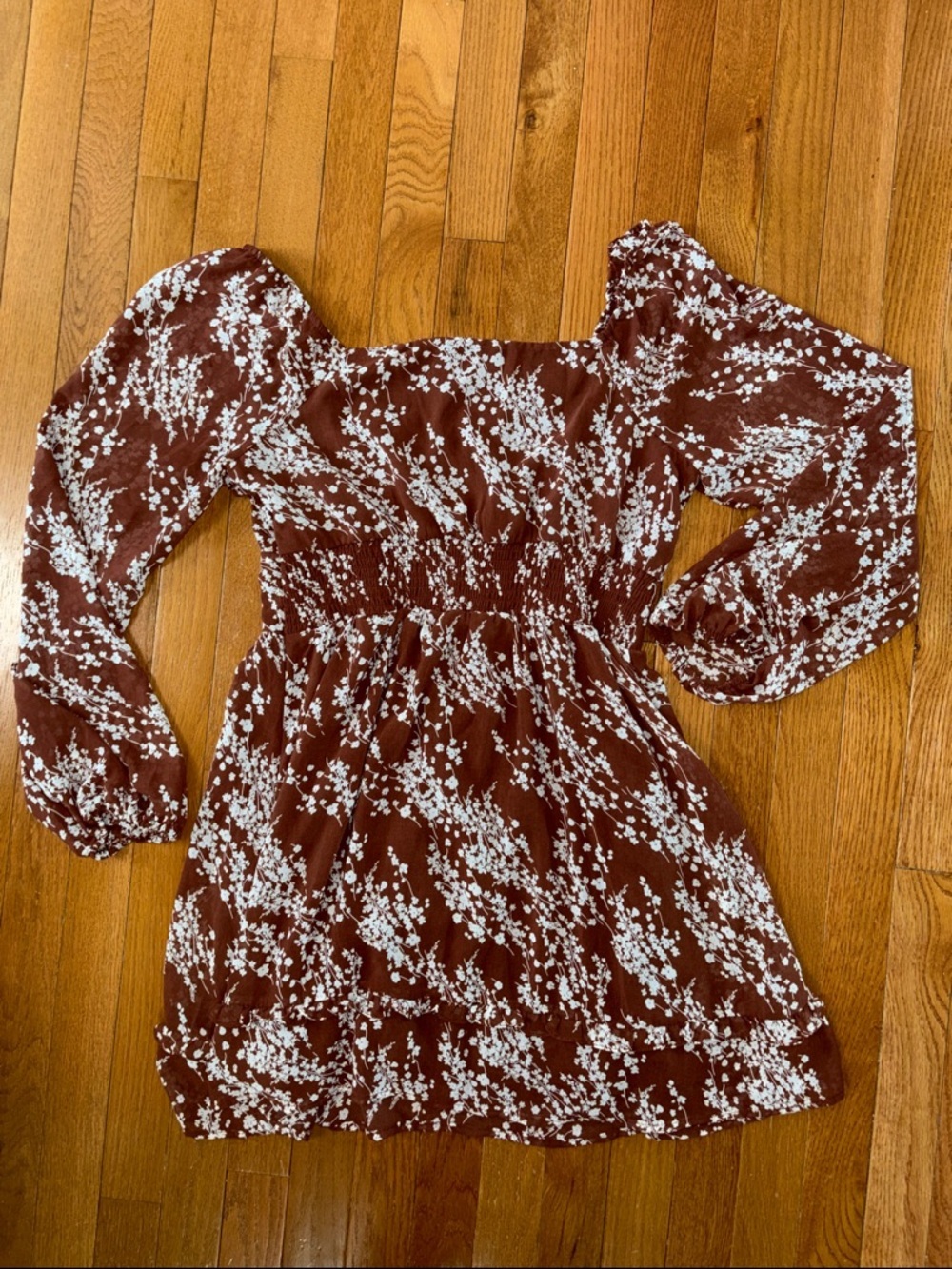 Altar'd State Off Shoulder Floral Dress Size Large Brella - Picture 6 of 7